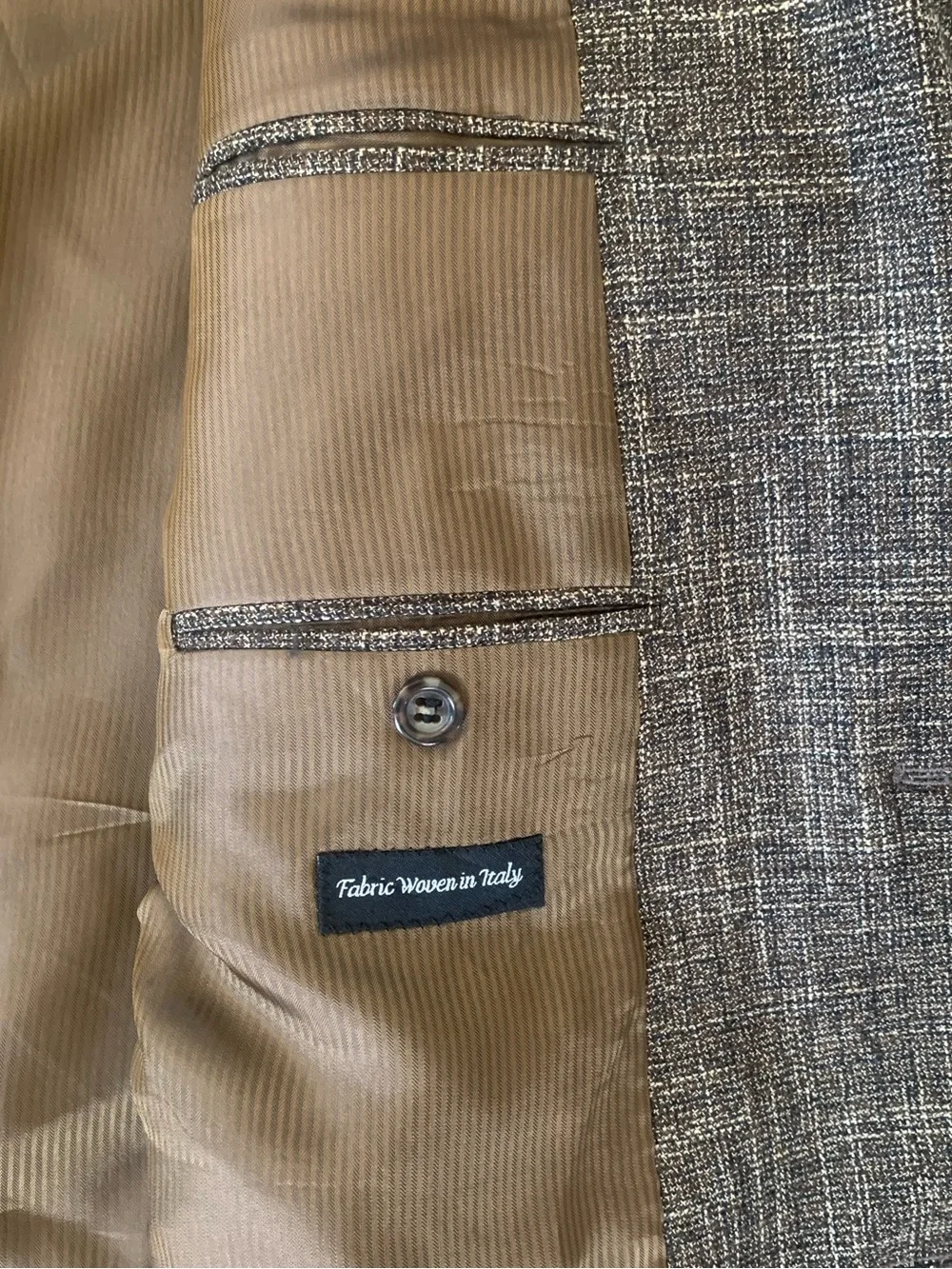 Jack Victor Collection Sport Coat Blazer 48L Wool Bamboo Brown Made in Canada - Picture 6 of 6